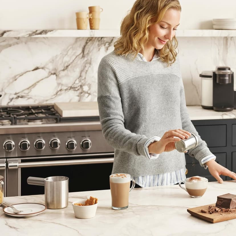 Keurig K-Cafe Single-Serve K-Cup Coffee Maker, Latte Maker and Cappuccino Maker, Comes with Dishwasher Safe Milk Frother, Coffee Shot Capability, Compatible with all Keurig K-Cup Pods, Dark Charcoal