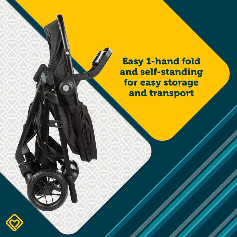Safety 1st Grow and Go Flex 8-in-1 Car Seat Stroller Combo, Baby Stroller Travel Systems for Infants 4-30 lbs, Stroller and Carseat Combo Set, Foundry