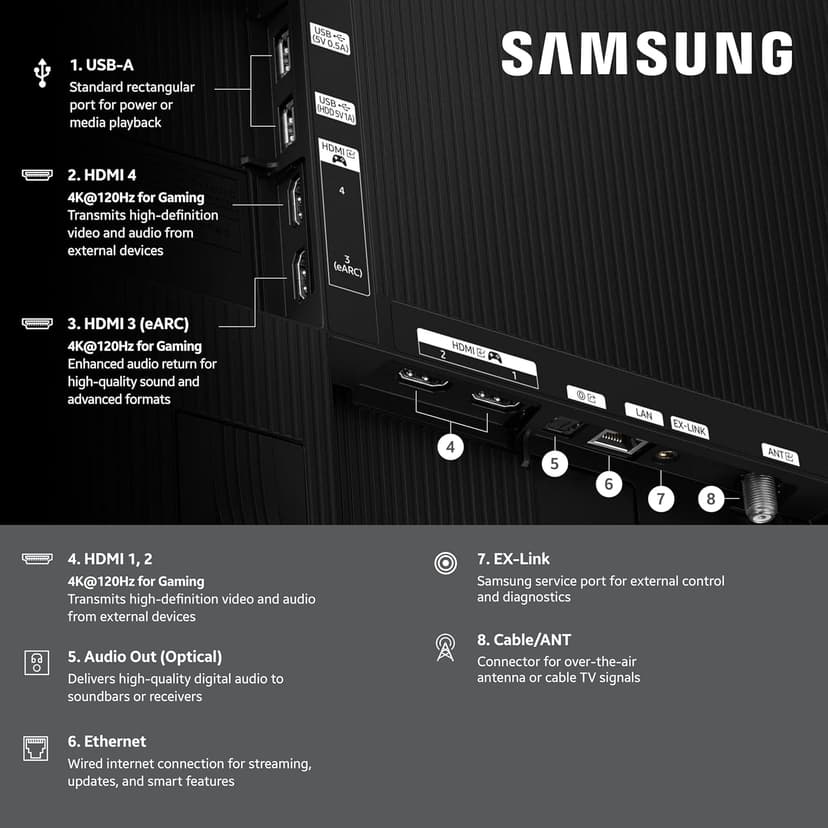 Samsung 65-Inch Class OLED 4K S85F Series, Vision AI Smart TV (2025 Model, 65S85F) Object Tracking Sound Lite w/Dolby Atmos, NQ4 AI Gen2 Processor, Contour Design, Color Booster Pro, Alexa Built-in