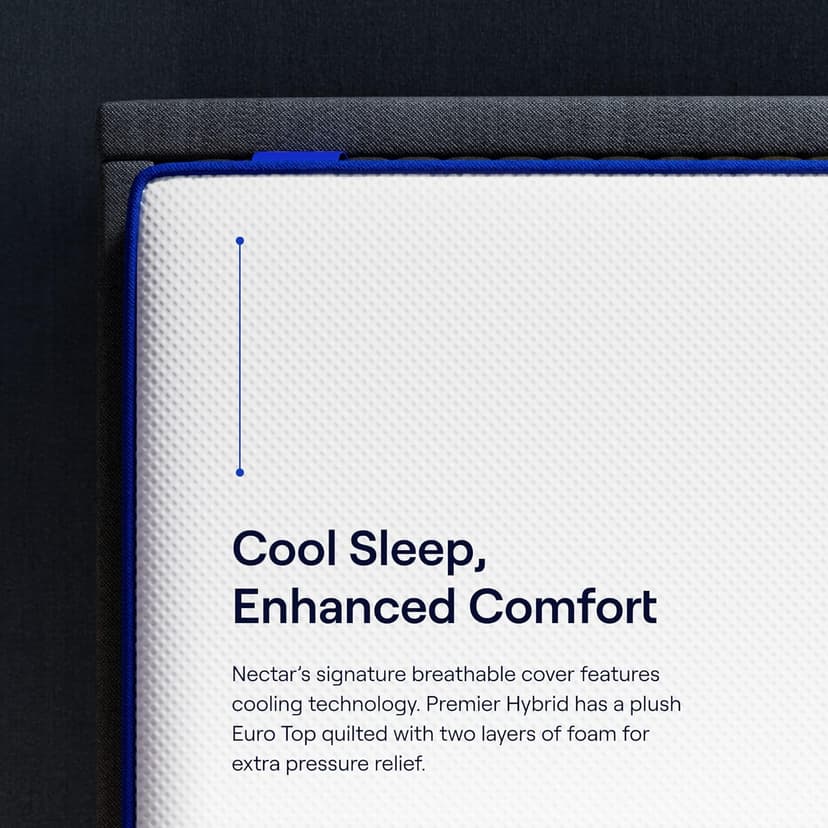 Nectar Hybrid California King Mattress 12 Inch - Medium Firm Gel Memory Foam - Steel Springs - Cooling Technology - 365-Night Trial - Forever Warranty