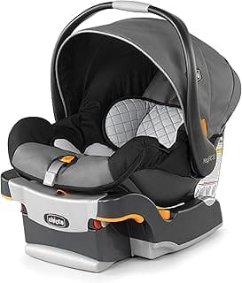 Chicco KeyFit® 30 Infant Car Seat and Base, Rear-Facing Seat for Infants 4-30 lbs., Infant Head and Body Support, Compatible with Chicco Strollers, Baby Travel Gear | Orion/Grey