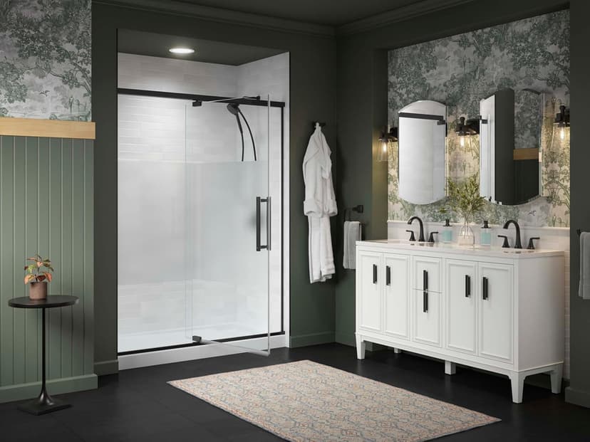 KOHLER 3073-NA Archer 20" W x 31" H Aluminum Single-Door Bathroom Medicine Cabinet with Mirror, Recessed or Surface Mount Bathroom Wall Cabinet, Beveled Edges