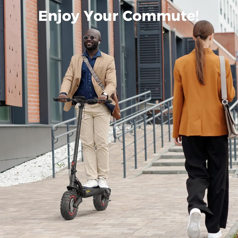iScooter Electric Scooter, 40/43/50 Miles Long Range & 28/38 MPH Top Speed E Scooter, 10/11/12" Offroad Pneumatic Tire Scooter for Adults with Turn Signals, Double Braking Systems, APP and Storage Bag
