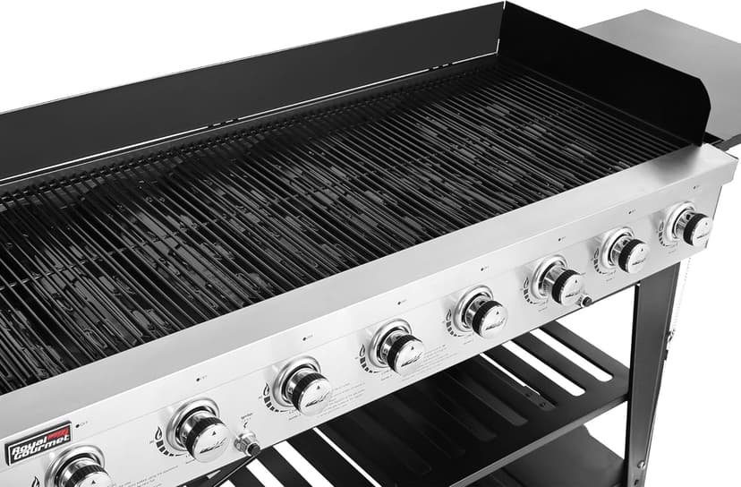 Royal Gourmet Event 8-Burner BBQ Propane Gas Grill with Cover, Picnic or Camping Outdoor