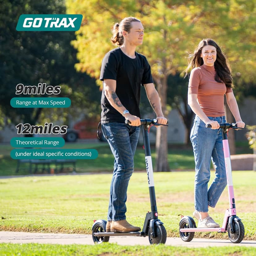 Gotrax GXL V2 Electric Scooter, 8.5" Solid Tire, Max 9 Mile and 15.5Mph Speed Power by 250W Motor, Lightweight 25.95lb, Cruise Control Aluminum Alloy Frame Foldable Commuting Escooter for Adults 13+