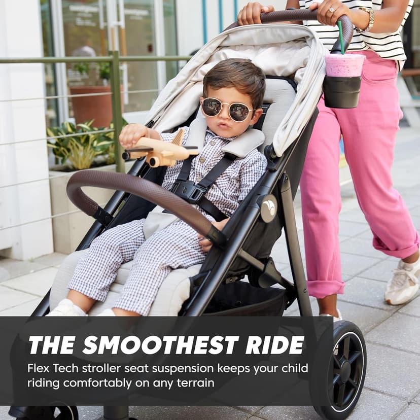 Baby Jogger City Mini Air Lightweight Stroller - All-Terrain Wheel Suspension Adjustable Seat with Calf Support Compact Fold