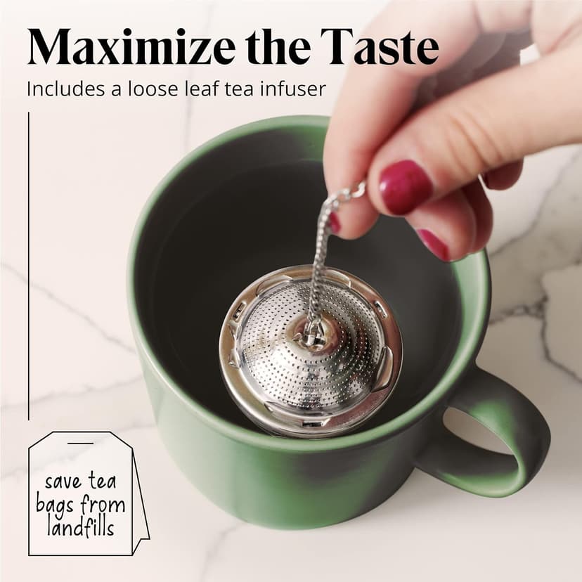 Willow & Everett Whistling Tea Kettle for Stove Top - 3.17 Quart Tea Pots for Stove Top w/Stainless Steel, Mirror Finish & Strainer