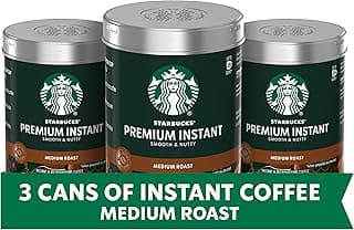 Starbucks Premium Instant Coffee, Medium Roast, 100% Arabica Beans, 3 Pack (3.17 Oz Each)