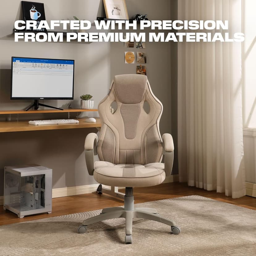 X Rocker PC Computer Gaming Desk Chair with Wheels, College Dorm Room Essentials for Guys and Girls, Adjustable, Ergonomic Office Chair for Gamers