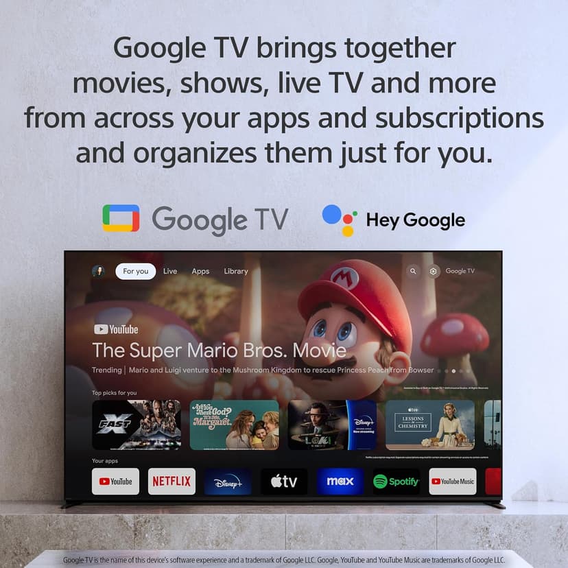 Sony 75-Inch Class 4K Ultra HD BRAVIA 3 LED Smart TV with Google TV, Dolby Vision HDR, and Exclusive Features for PlayStation®5 (K-75S30), 2024 Model