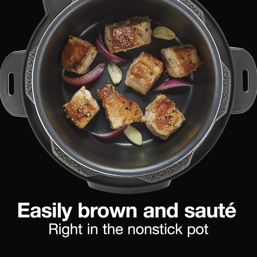 Proctor Silex Proctor-Silex Simplicity 4-in-1 Electric Pressure Cooker, 3 Quart Multi-Function With Slow Cook, Steam, Sauté, Rice, Stainless Steel (34503)