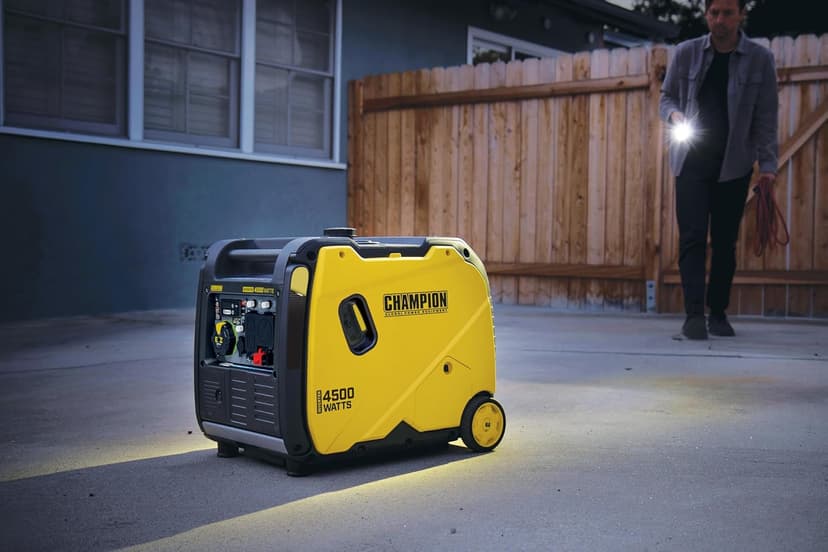 Champion Power Equipment 4500-Watt RV Ready Portable Inverter Generator with Quiet Technology and CO Shield