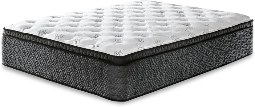 Signature Design by Ashley King Size Ultra Luxury 16 Inch Hyper Cool Euro Top Hybrid Mattress with Cooling Gel Memory Foam