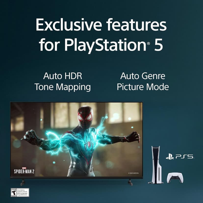 Sony BRAVIA 2 II 55 Inch 4K Ultra HD LED Smart TV with Google TV and Exclusive Features for PlayStation®5 (K-55S20M2), 2025 Model