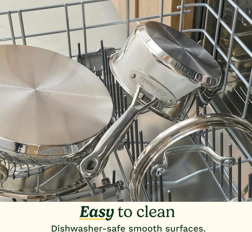 Cuisinart 77-11G Stainless Steel 11-Piece Set Chef's-Classic-Stainless-Cookware-Collection