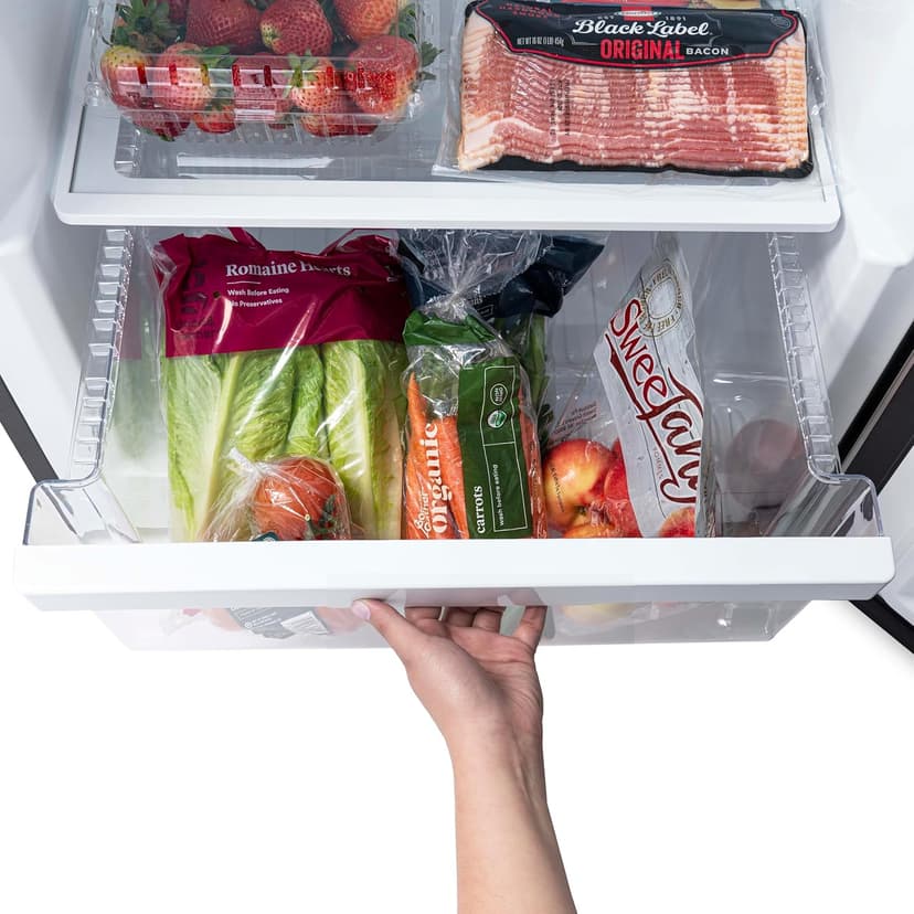 Newair 13.8 cu. ft. Upright Freezer, Fridge Freezer Convertible, Garage Ready Refrigerator, Frost Free Freezer with Door Alarm, Stand up Deep Freezer, Garage Freezer with LED Light