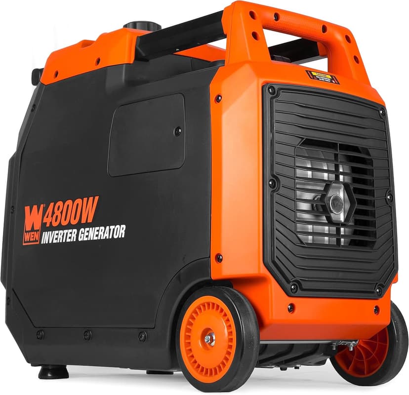 WEN 4800-Watt Portable Inverter Generator, RV-Ready, Quiet and Lightweight with Fuel Shut Off (56477i)