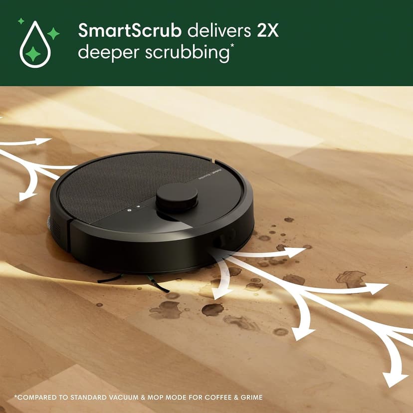 iRobot Roomba Plus 405 (G181) Combo Robot Vacuum & Mop with AutoWash Dock - Amazon Exclusive, Dual Spinning Mop Pads, Self-Empties for 75 Days, Intense Suction, Pad Washing & Drying, Pad-Lift, LiDAR