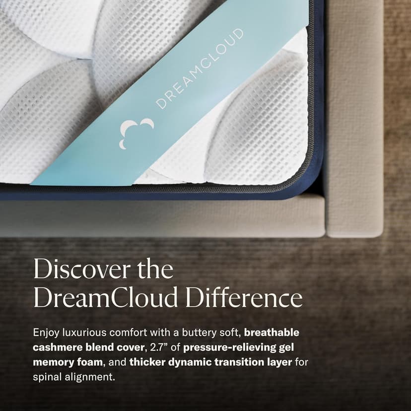 Premier 13" Queen Mattress - Luxury Gel Memory Foam - 365 Night Trial - Premium Pressure-Relieving Layers - Forever Warranty - CertiPUR-US® Certified