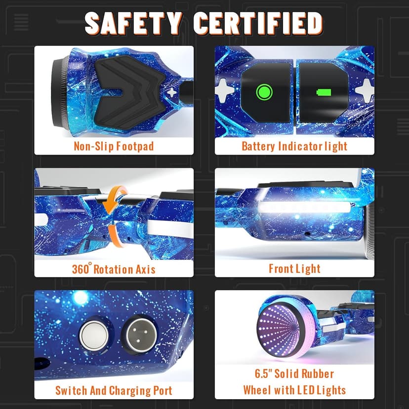 Scooter, Colorful LED Light-Up Wheels, Bluetooth Speakers and APP, Dual 250W Motors, 8.5 mph Max Speed & 8.5 Miles Max Range, Gifts for Kids Adults Girls Boys