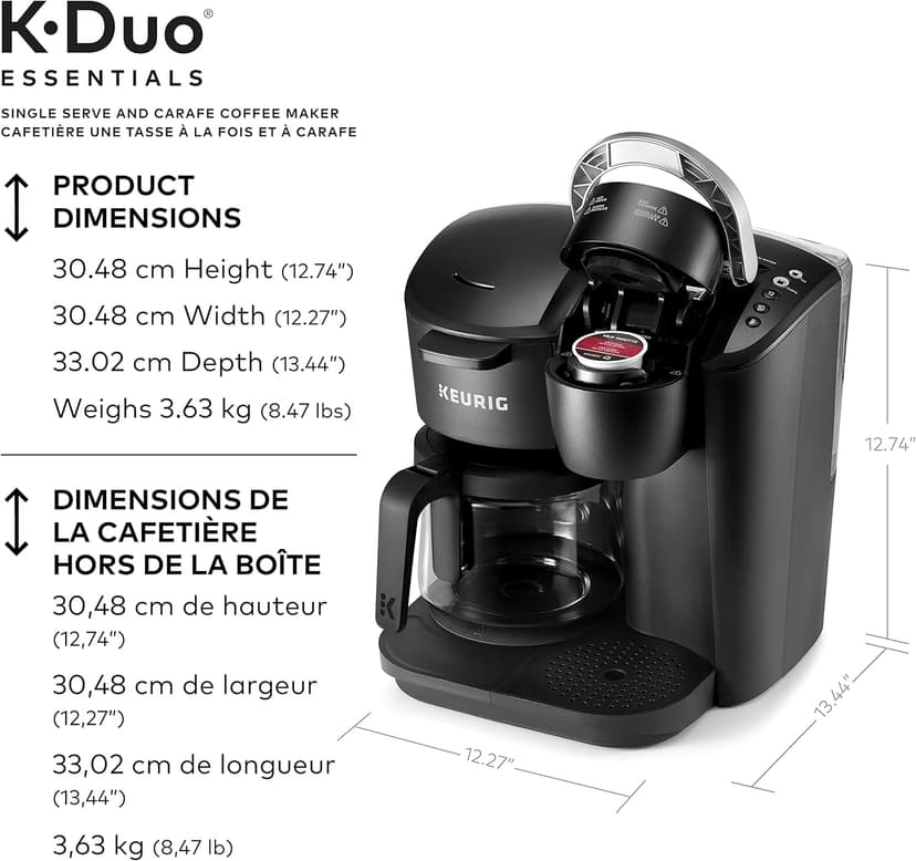 Keurig K-Duo Essentials K-Cup Pod Black