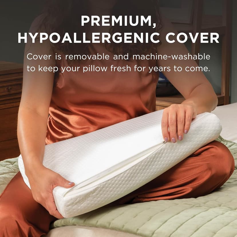 Tempur-Pedic TEMPUR-Ergo Neck Pillow, Large Profile, White