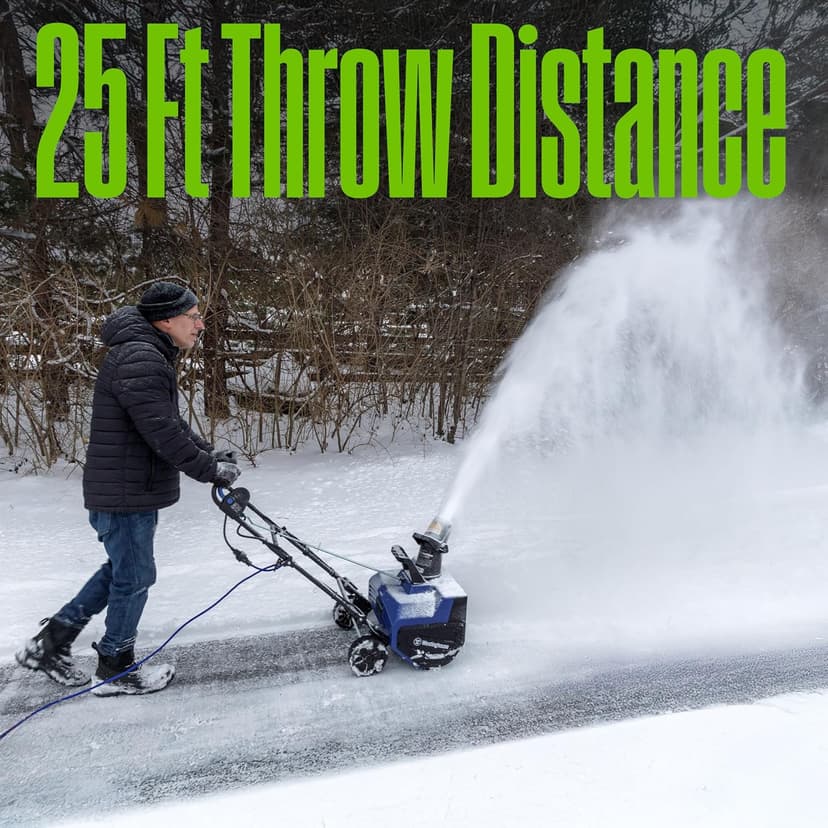 Westinghouse WSnow22 Corded Snow Blower 22 Inch, Steel Auger, Dual LED Lights, Electric Snow Blower with 25ft Throwing Distance, Plows 840lbs/min, Adjustable Chute