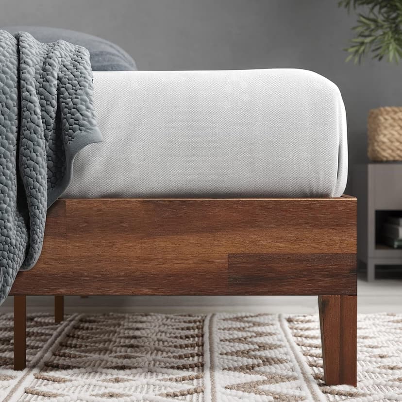 ZINUS Marissa Deluxe Wood Platform Bed Frame, No Box Spring Needed, Wood Slat Support, Easy Assembly, Queen