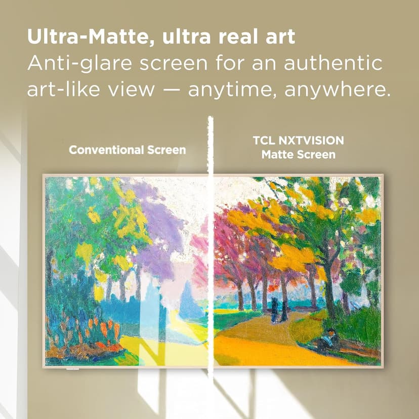 TCL 65-Inch Class QLED 4K Smart NXTVISION TV with Google TV (65A300W, 2024 Model) Dolby Vision HDR & Dolby Atmos, Built-in Google Assistant with Voice Remote, Works with Alexa, Streaming Television