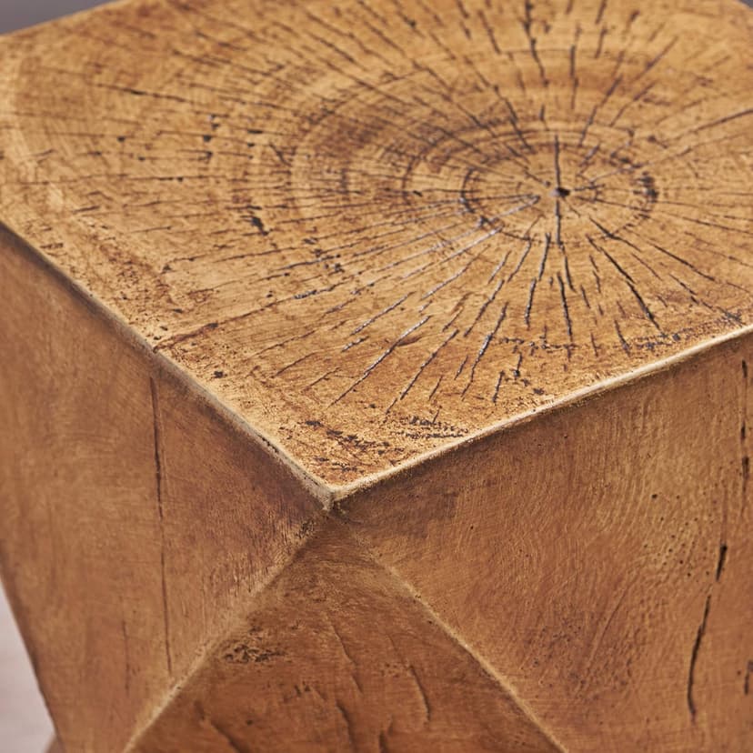 Christopher Knight Home Manuel Light-Weight Concrete Accent Table, Natural, 12.5D x 12.5W x 17.75H in