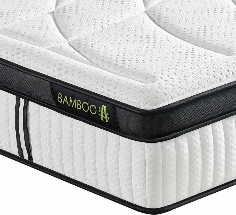 Suiforlun Queen Mattress, 14 Inch Euro Top Gel Memory Foam and Pocket Coils Innerspring Hybrid Mattress Queen with 7 Premium Layers, Targeted Support, Medium Firm, 120 Nights Trial, 60"*80”