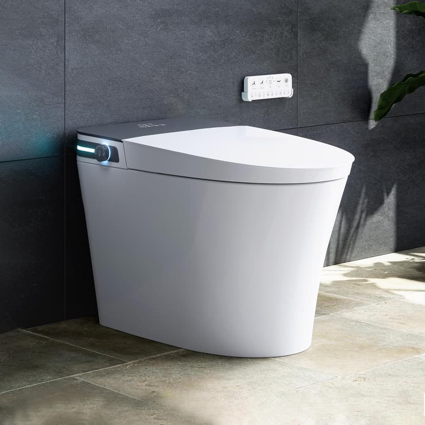 HOROW Bidet Toilet 10" Rough-in, Smart Toilet with Bidet Built-in, Instant Warm Water, Elongated Heated Seat, Dryer, Blackout Flushing and Deodorization