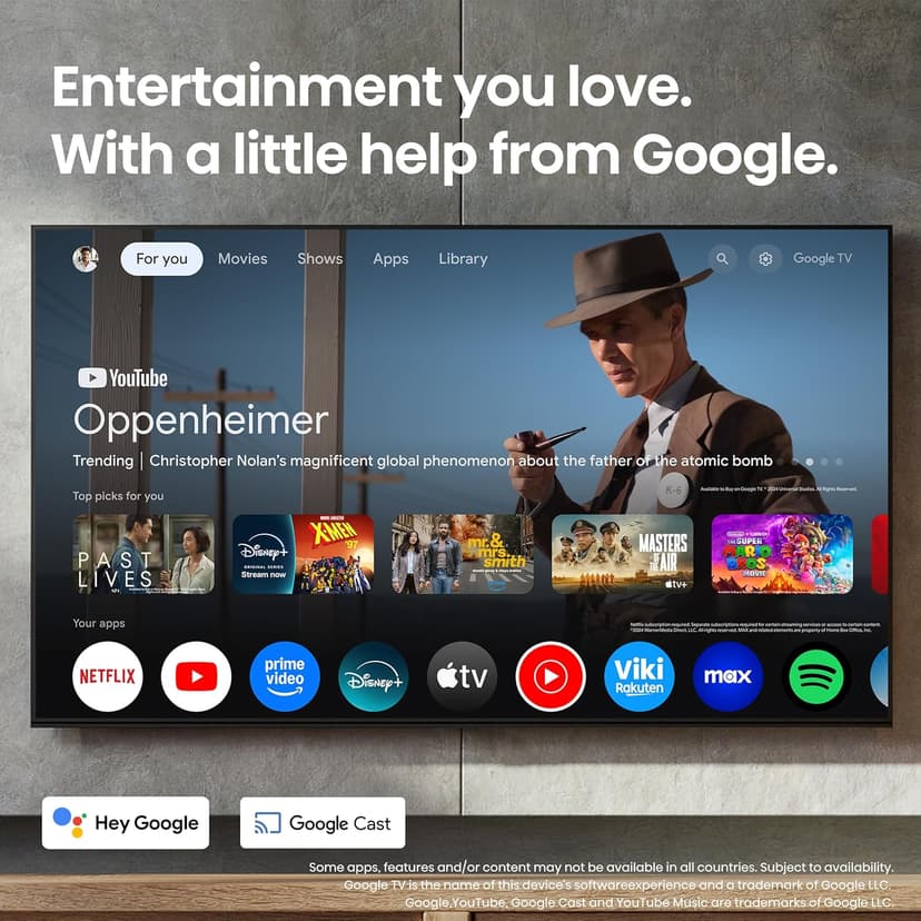 Hisense 55" Class U7 Mini-LED ULED 4K UHD Google Smart TV (55U75QG, 2025 Model) - QLED, Native 165Hz, VRR 288, Up to 3000 Nits, HDR10+, Dolby Vision IQ · Atmos, IMAX Enhanced, 2.1.2 Ch Surround