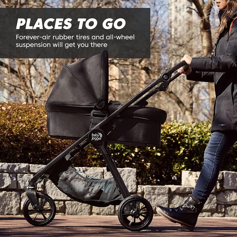 Baby Jogger City Mini GT2 All-Terrain Travel System Includes City GO 2 Infant Car Seat Opulent Black