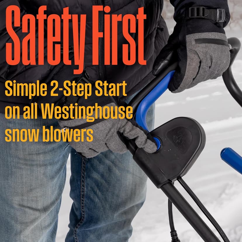 Westinghouse WSnow18 48V Cordless Snow Blower 18 Inch Kit, Steel Auger, LED Light, 1200W Brushless Motor, 25ft Throwing Distance, Plows 650lbs/min, Compatible with Snow Joe Batteries