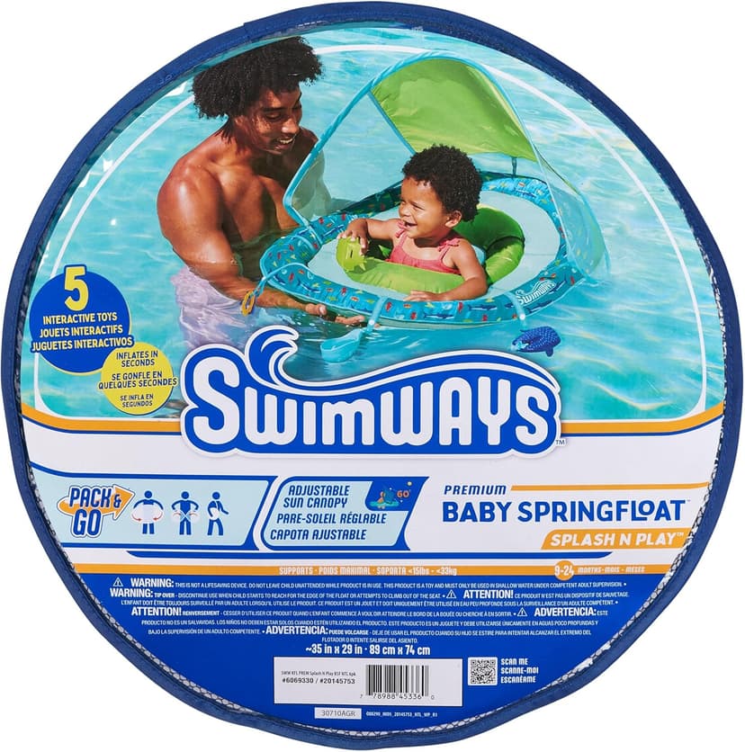 SwimWays Baby Spring Float Splash N Play