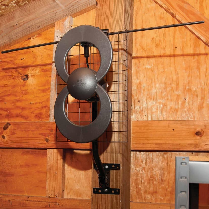 Antennas Direct ClearStream 2V Indoor Outdoor TV Antenna UHF VHF Multi-Directional, 60+ Mile Range, 4K 8K UHD, NEXTGEN TV – w/Reflector, 20-inch Mast