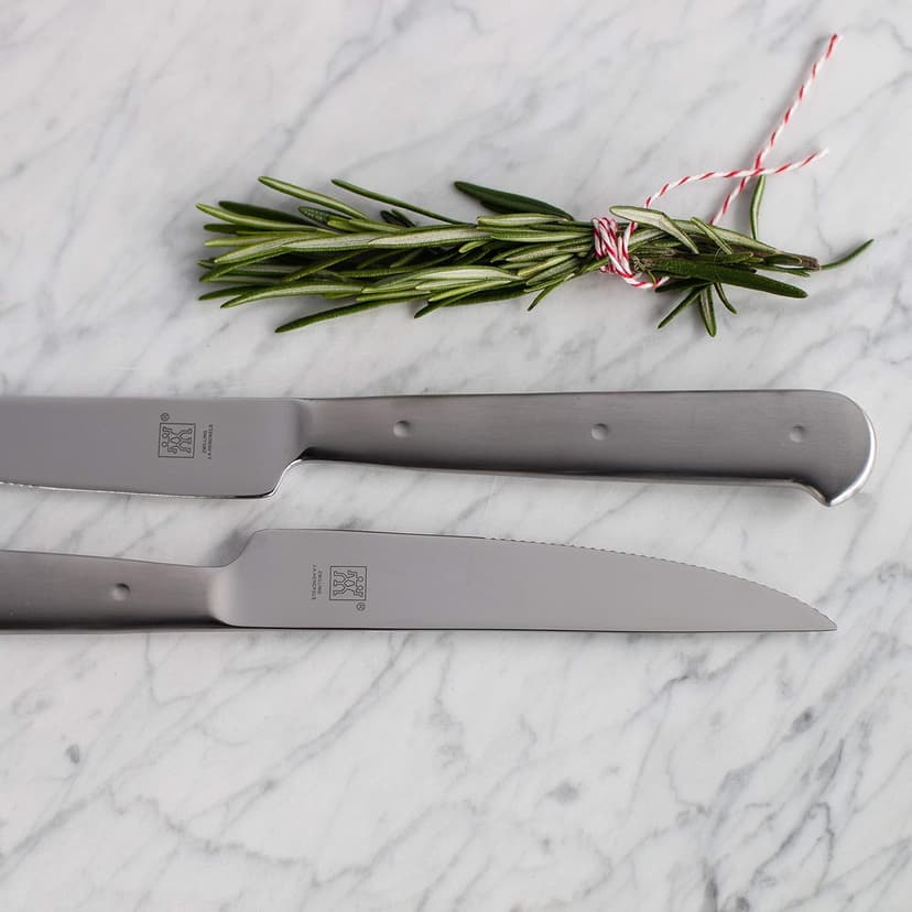 ZWILLING Porterhouse Razor-Sharp Steak Knife Set of 8 with Black Presentation Case, Gift Set, Silver
