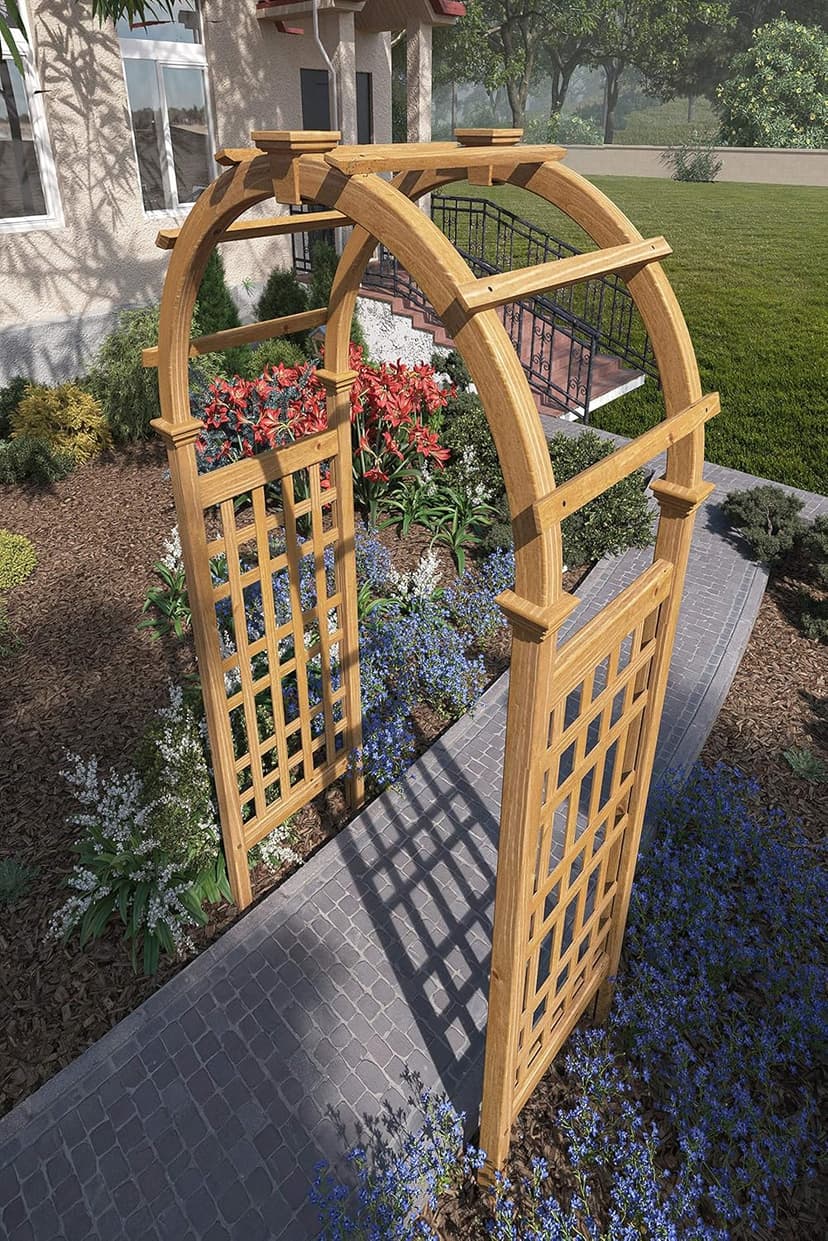 Rosewood 47"W x 89"H Cedar Arbor