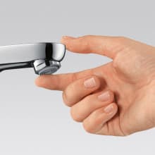 hansgrohe Talis E Modern Easy Install Easy Clean 1-Handle 1 6-inch Tall Bathroom Sink Faucet in Chrome, 71710001