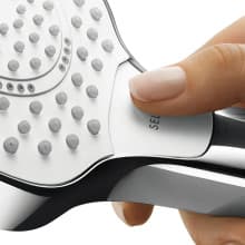 hansgrohe Croma Select S 7-inch Water Saving Low Flow Showerhead Modern 2-Spray Rain, IntenseRain with QuickClean in Chrome, 04388000