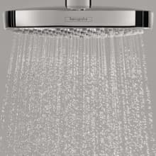 hansgrohe Croma Select S 7-inch Water Saving Low Flow Showerhead Modern 2-Spray Rain, IntenseRain with QuickClean in Chrome, 04388000