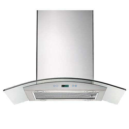 PROLINE 30-Inch Island Range Hood, Ducted, 600 CFM, Stainless Steel, LED Lights, ULTRA-QUIET Blower Motor, 6 Speed, 3-Year Warranty, Dishwasher-Safe Filters, PLFI 544.30, Kitchen Hood