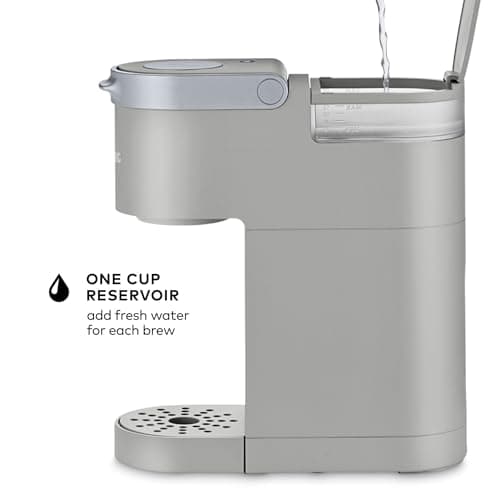 Keurig K-Mini Single Serve K-Cup Pod Coffee Maker, 6 to 12oz Brew size, with Cord Storage, Perfect for Small Spaces, Studio Gray