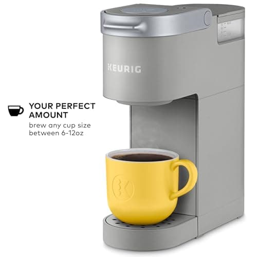 Keurig K-Mini Single Serve K-Cup Pod Coffee Maker, 6 to 12oz Brew size, with Cord Storage, Perfect for Small Spaces, Studio Gray