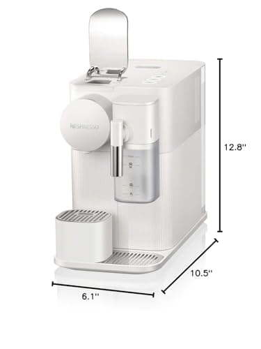 Nespresso Lattissima One Original Espresso Machine with Milk Frother by De'Longhi, Silky White