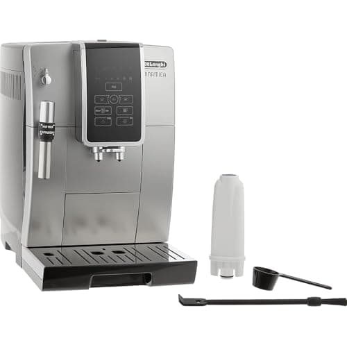 Delonghi ECAM35025SB America Dinamica Fully Automatic Coffee and Espresso Machine (Renewed) Bundle with 2 YR CPS Enhanced Protection Pack