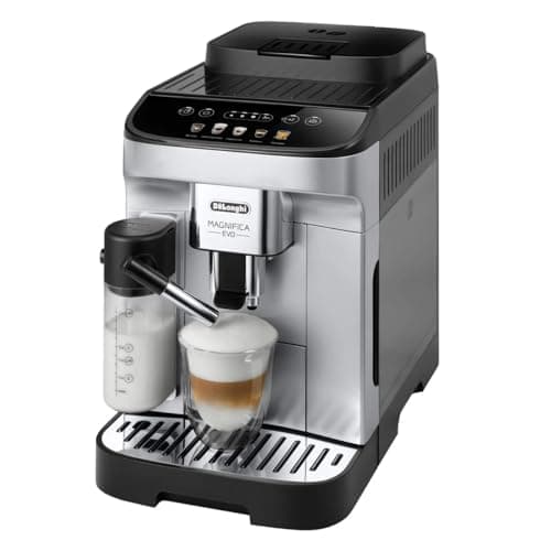 De’Longhi Magnifica Evo Espresso & Cappuccino Machine w/Latte Crema System | 5 Recipes | ECAM29063SB (Renewed)
