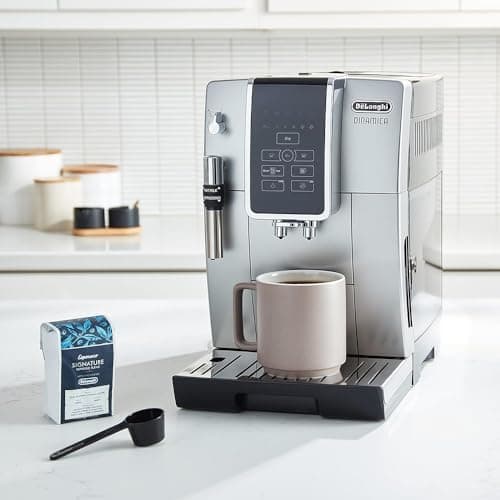 Delonghi ECAM35025SB America Dinamica Fully Automatic Coffee and Espresso Machine (Renewed) Bundle with 2 YR CPS Enhanced Protection Pack