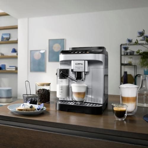 De’Longhi Magnifica Evo Espresso & Cappuccino Machine w/Latte Crema System | 5 Recipes | ECAM29063SB (Renewed)